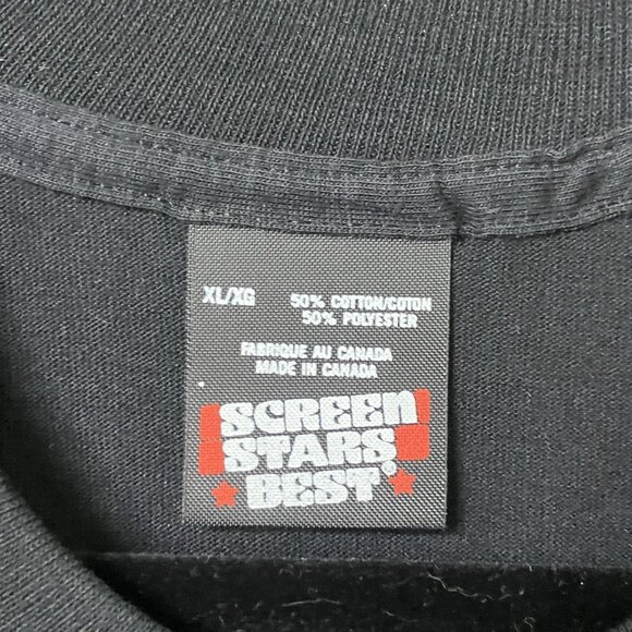 Vintage U2 Rattle and Hum 1988 Tour T Shirt Mens XL 80s The Edge Bono Band Black - Picture 4 of 9